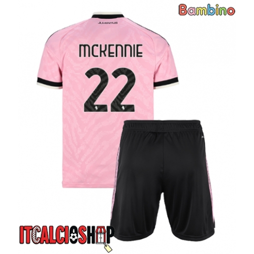 Juventus Weston McKennie #22 Seconda Maglia Bambino 2026-27 Manica Corta (+ Pantaloni corti)